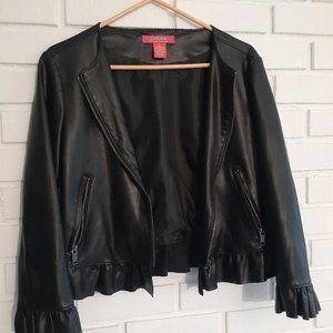 Black Faux Leather Jacket